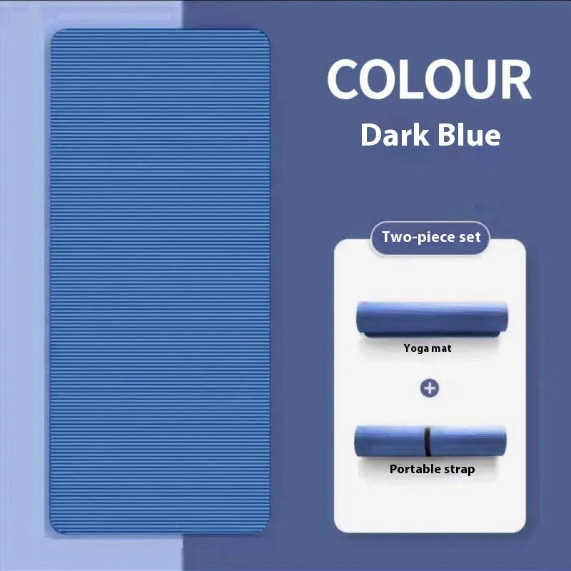 10MM Non-Slip Athletic Yoga Mat for Home Training, Pilates and Gymnastics