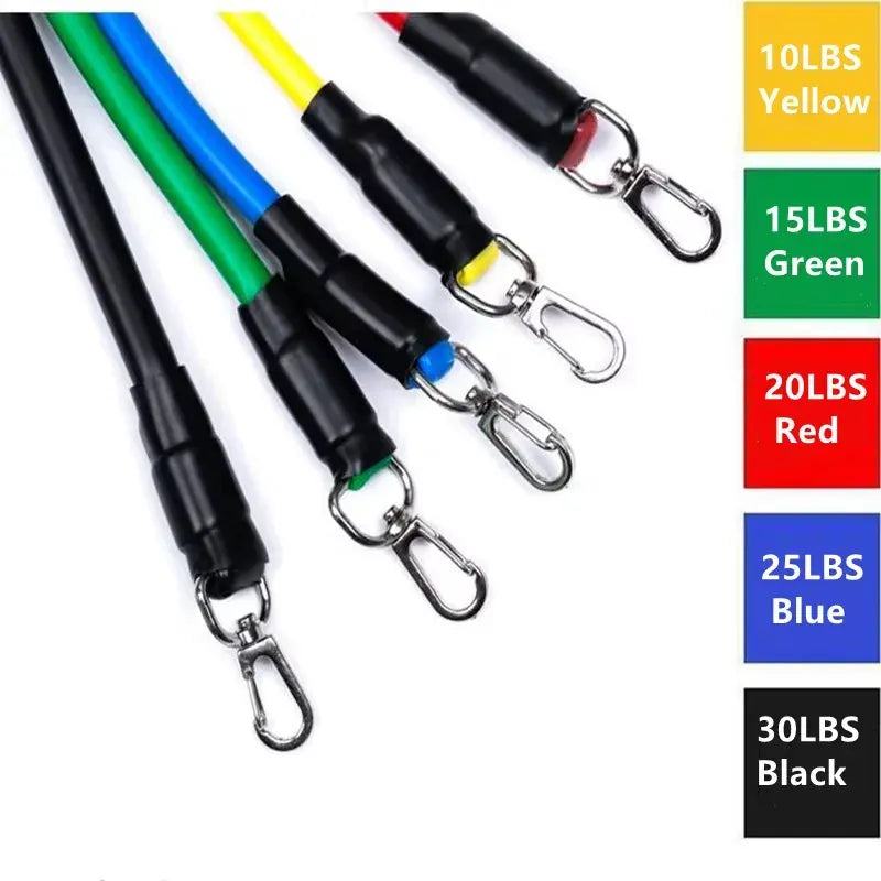 11PCs/Set 100LB Resistance Bands Set
