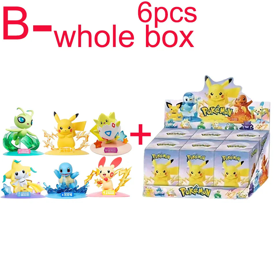 12 Pokémon Action Dolls Pikachu Blind Box Anime Models Desktop Decorations