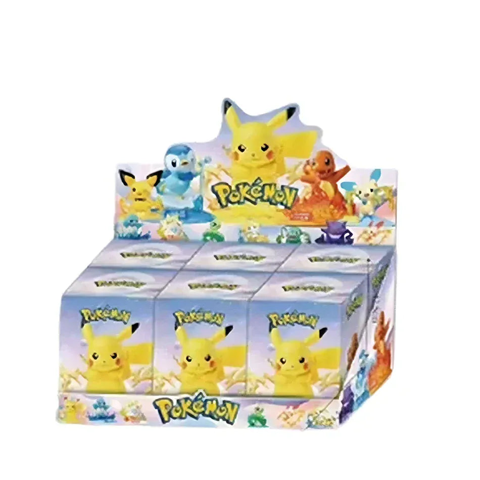12 Pokémon Action Dolls Pikachu Blind Box Anime Models Desktop Decorations