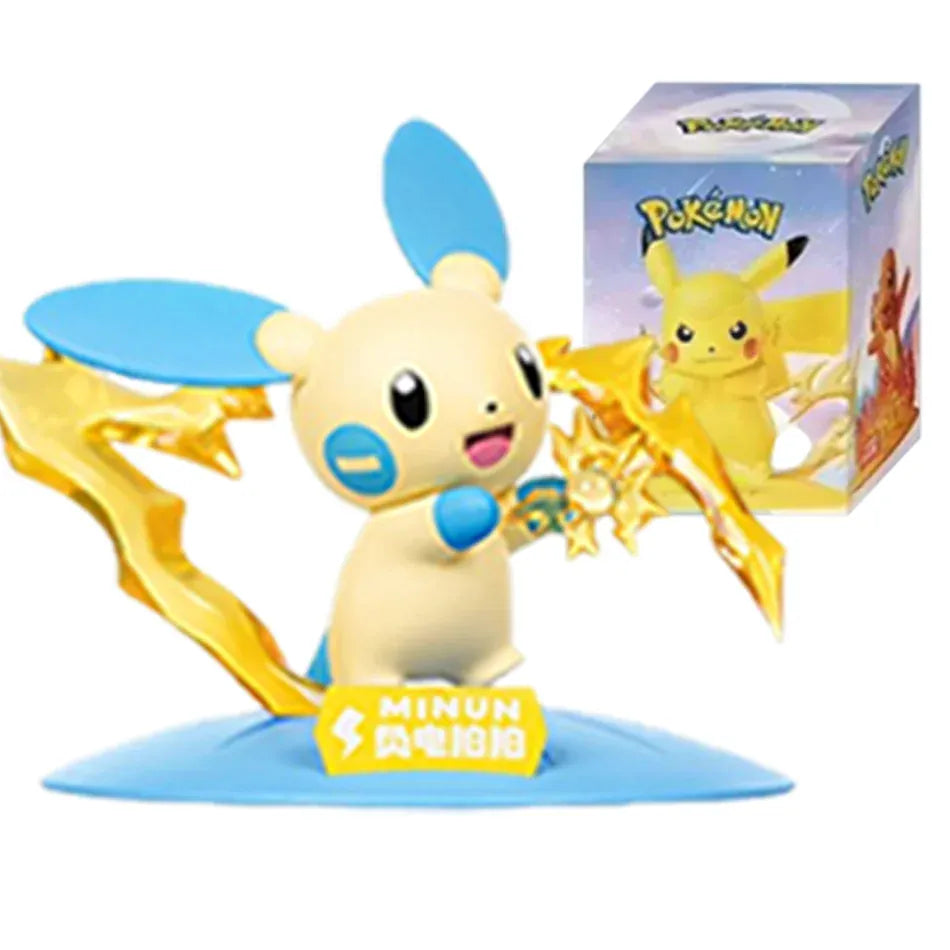12 Pok é mon Action Dolls Pikachu Blind Box Anime Models Desktop Decorations Pok é mon Toys Children's Birthday Gifts