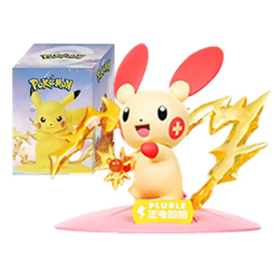 12 Pok é mon Action Dolls Pikachu Blind Box Anime Models Desktop Decorations Pok é mon Toys Children's Birthday Gifts