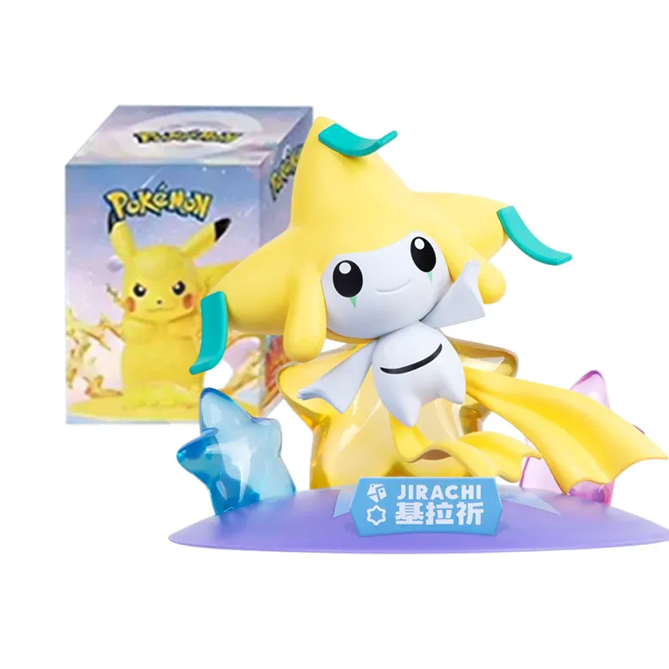 12 Pok é mon Action Dolls Pikachu Blind Box Anime Models Desktop Decorations Pok é mon Toys Children's Birthday Gifts