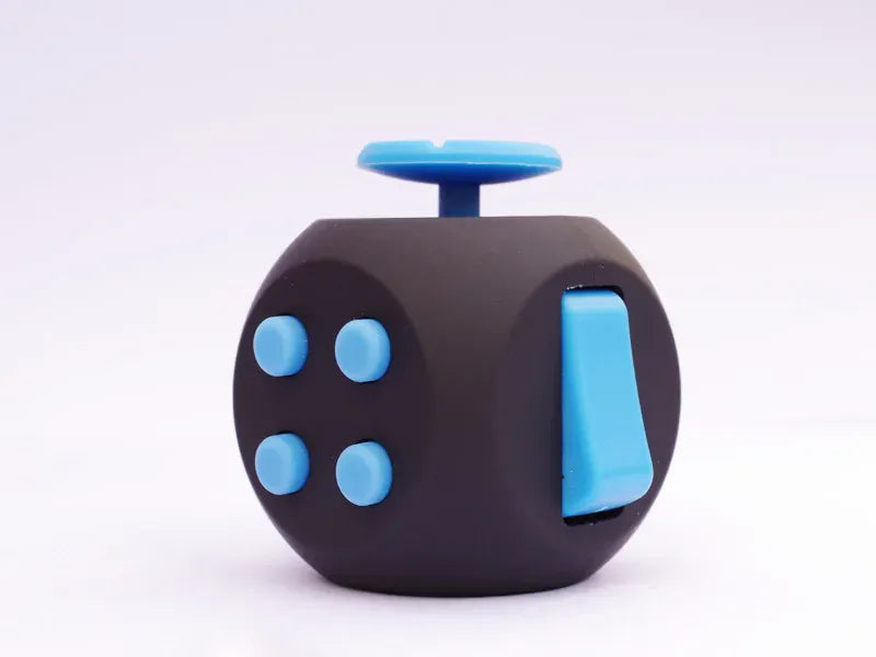 12-Sided Fidget Cube - Ultimate Stress Relief Toy for Anxiety, ADHD & Focus