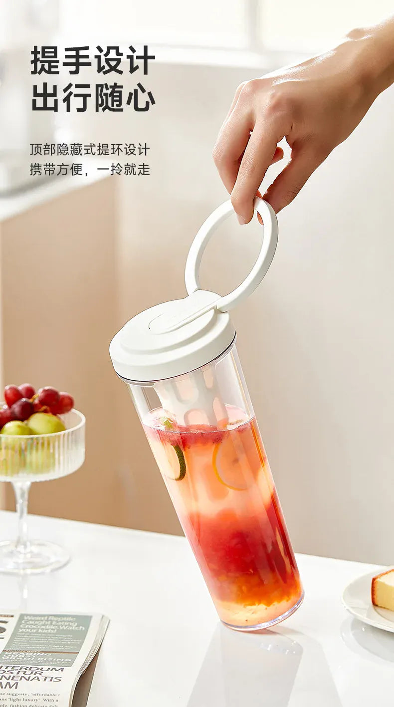 1L Manual Cold Brew Coffee Maker with Handle High-capacity Water Bottle Summer Portable Juices Tea Fruit Coffeeware Pot