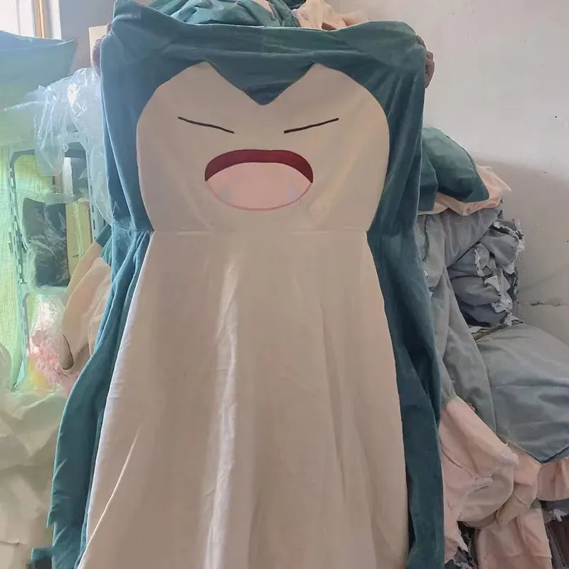 200/150cm Aoger Giant Snorlax Plush Toys Kawaii Soft Snorlax Leather Shell Plushie NO Filling Pillow Gifts For Children Pokemon