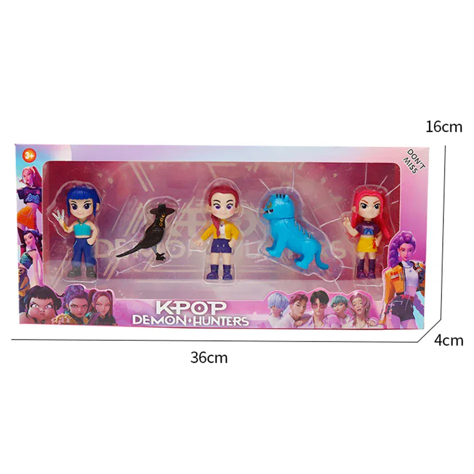 2026NEW Kpop Devil Hunter Rumi Zoe Mira anime polyvinyl chloride character collection desktop trinkets Childrens New Year gift