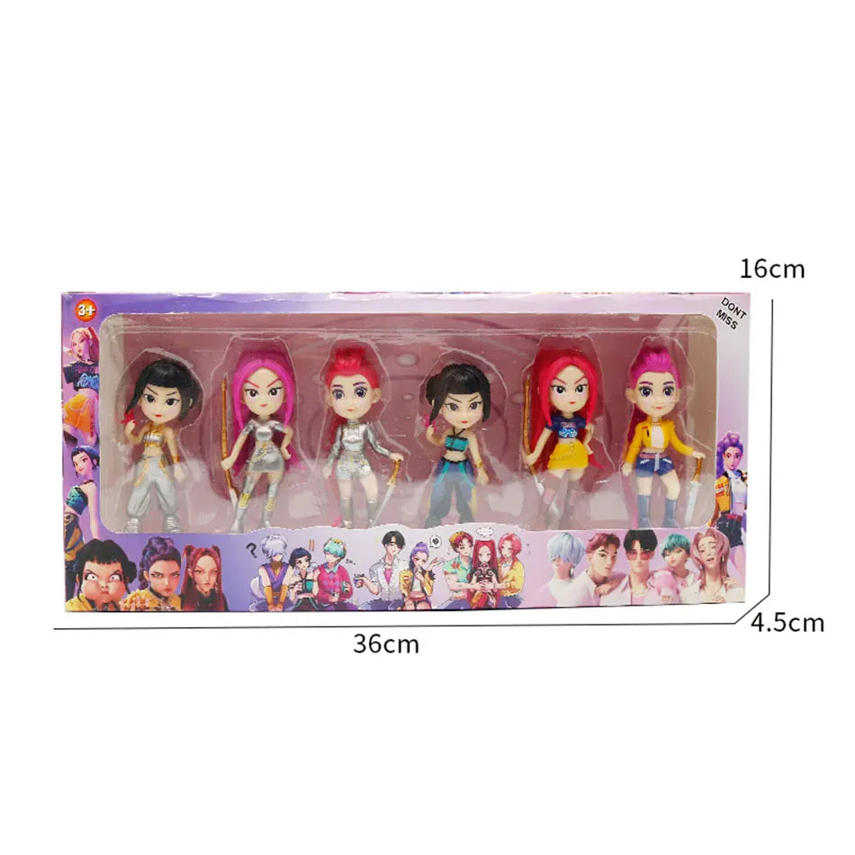 2026NEW Kpop Devil Hunter Rumi Zoe Mira anime polyvinyl chloride character collection desktop trinkets Childrens New Year gift