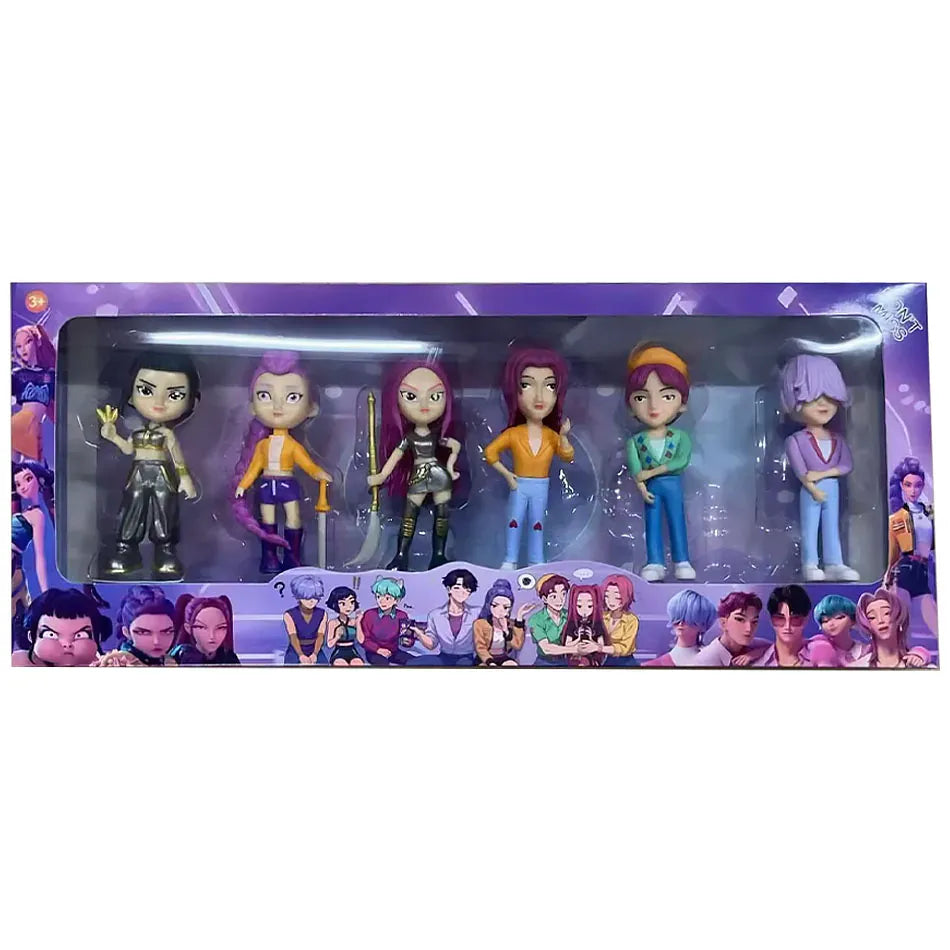 2026NEW Kpop Devil Hunter Rumi Zoe Mira anime polyvinyl chloride character collection desktop trinkets Childrens New Year gift