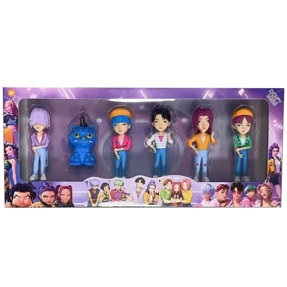 2026NEW Kpop Devil Hunter Rumi Zoe Mira anime polyvinyl chloride character collection desktop trinkets Childrens New Year gift