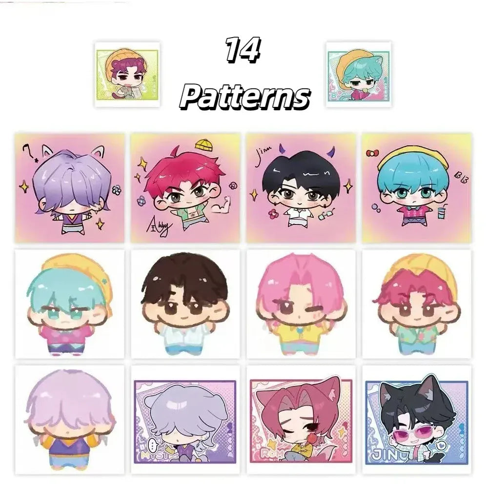 500 pcs KPop Demon Hunters Stickers Derpy Tiger Decals For Phone Laptop Suitcase Notebook Skateboard Waterproof Stickers,kawaii