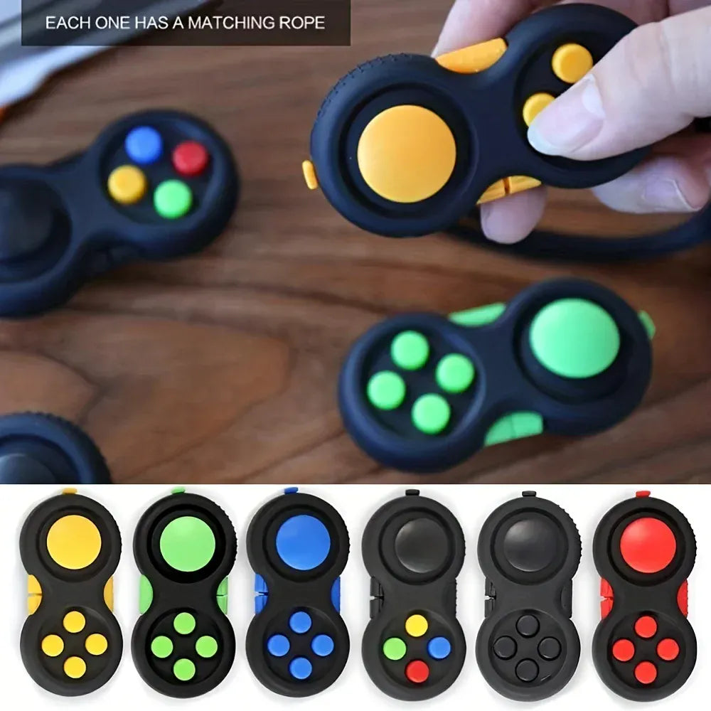 8-in-1 Fidget Pad Controller - Ultimate Stress Relief Toy for Anxiety & Focus