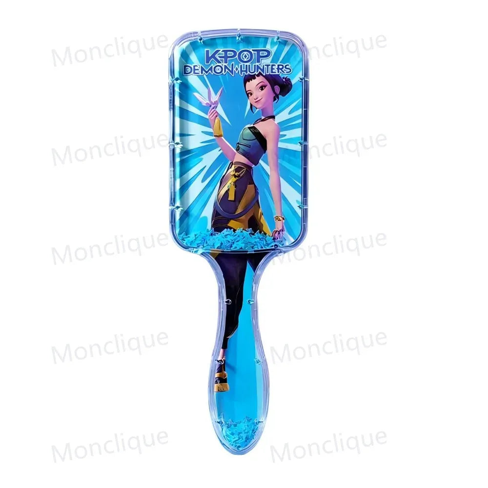 Anime K-pop Demon Hunters Air Cushion Comb Series Cute Cartoon Peripheral Household Fashion Girl Student Comb Fan Club Gifts