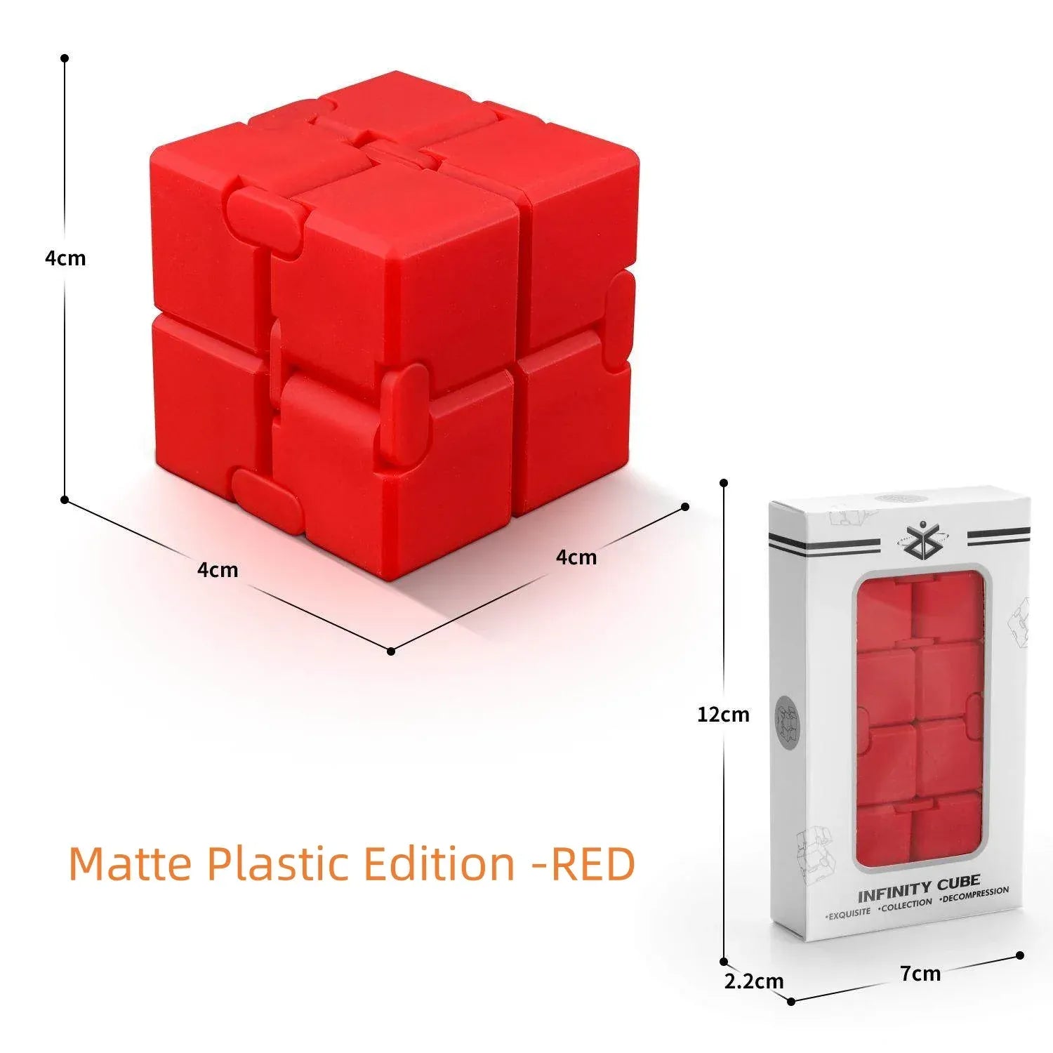 Alloy Infinity Cube Fidget Toy Ultra-Durable Sensory Stress Reliever for Adults & Kids Anxiety Relief Gift