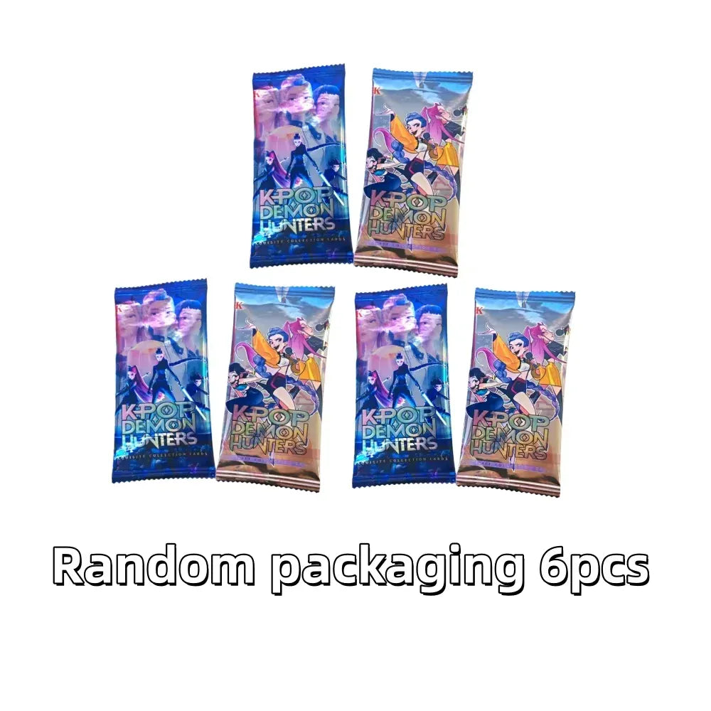 Anime Kpop Demon Hunter Collectible Card Game Blind Box K pop Huntrix Rumi Mira Zoey Photocard Adult Fun Hobby Mystery Bag Gifts