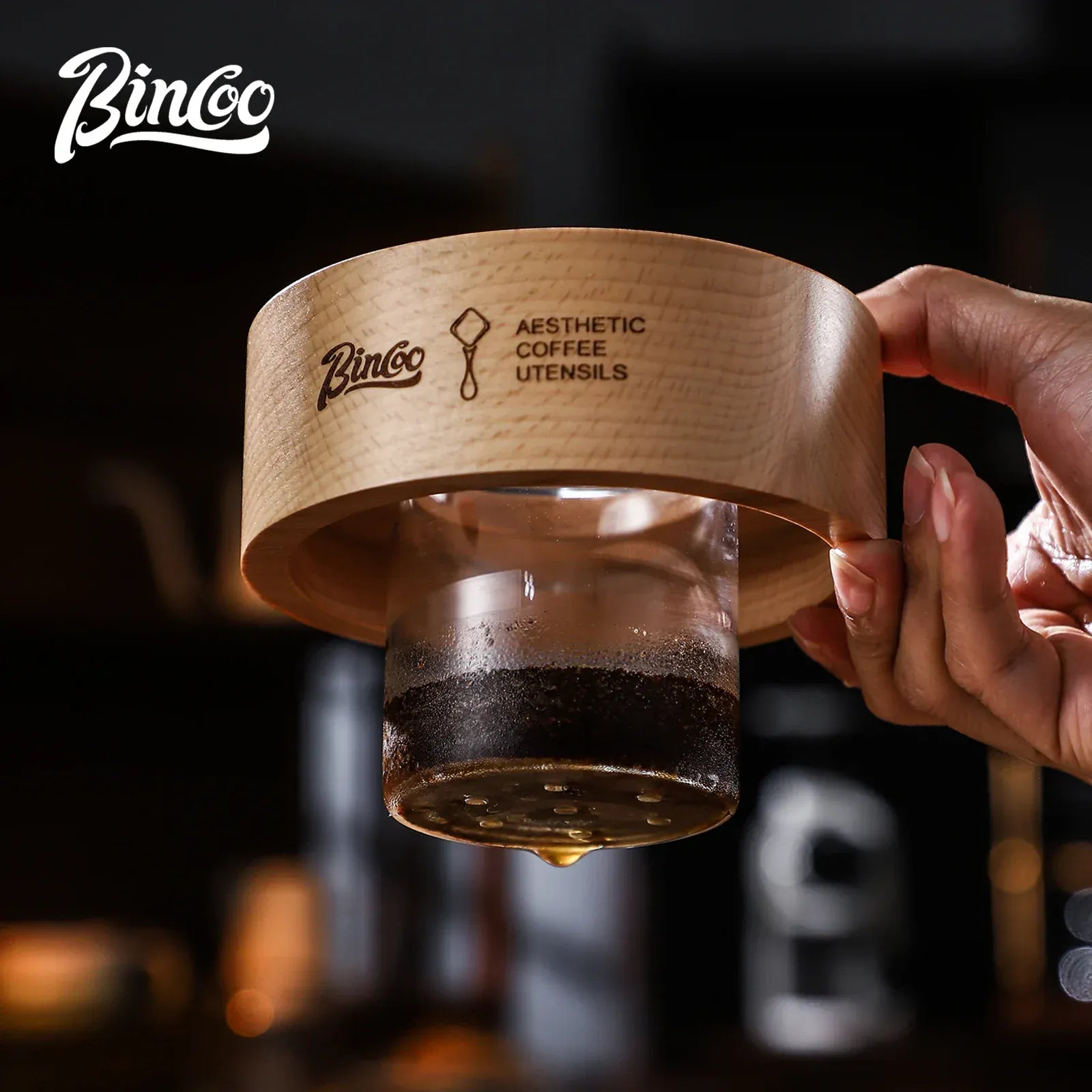 Bincoo Cold Drip Coffee Maker Double Layer Glass Design Large Capacity Use Drip Filtration System with Precision Flow Control