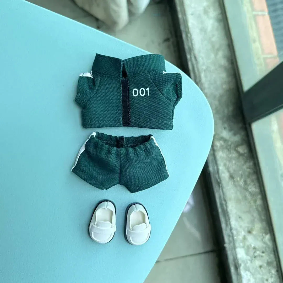 Clothing For Labubu 3.0 Funny Seafood Game Serie Doll Clothes Casual Outfits Accessories Participants Organizer Commando Mp5