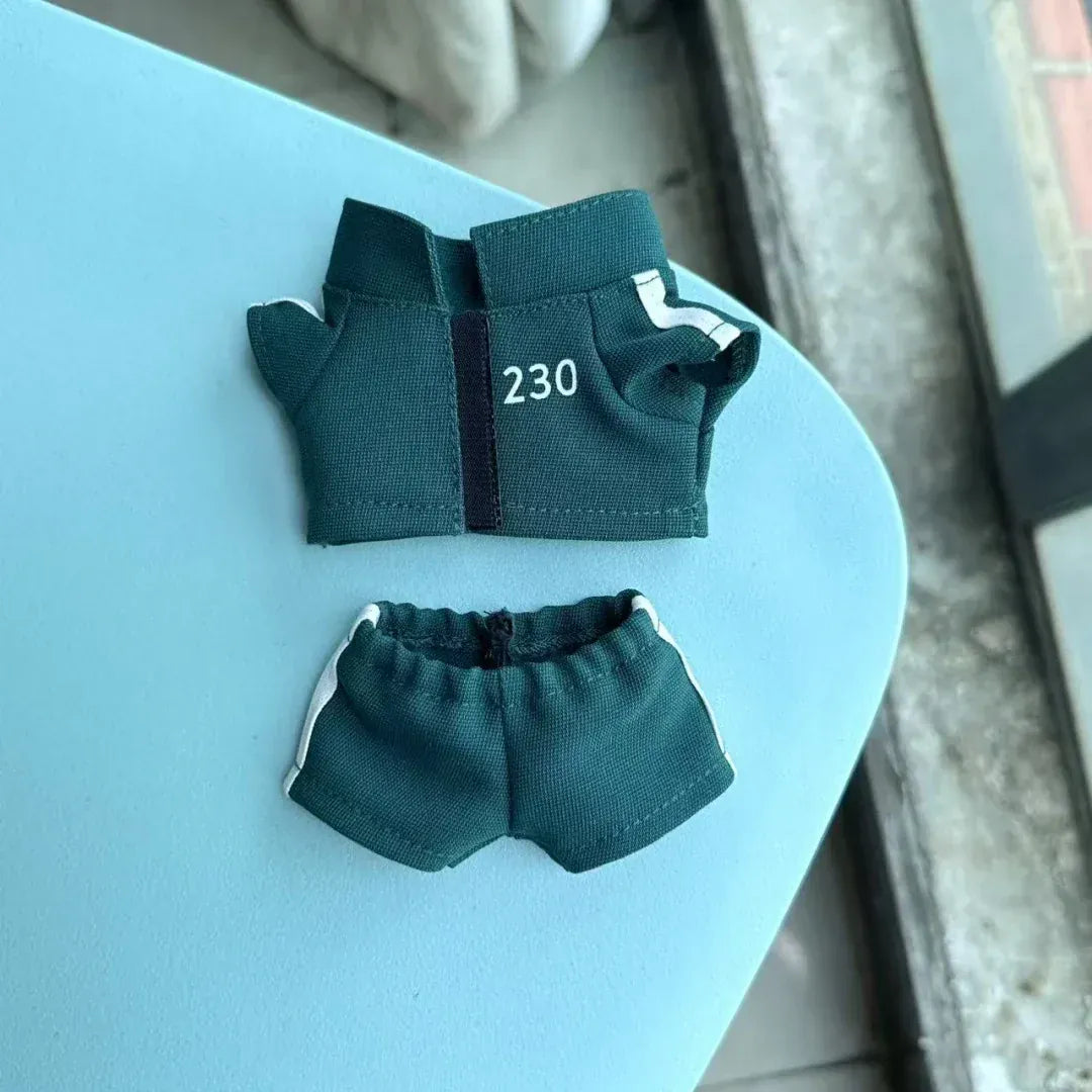 Clothing For Labubu 3.0 Funny Seafood Game Serie Doll Clothes Casual Outfits Accessories Participants Organizer Commando Mp5