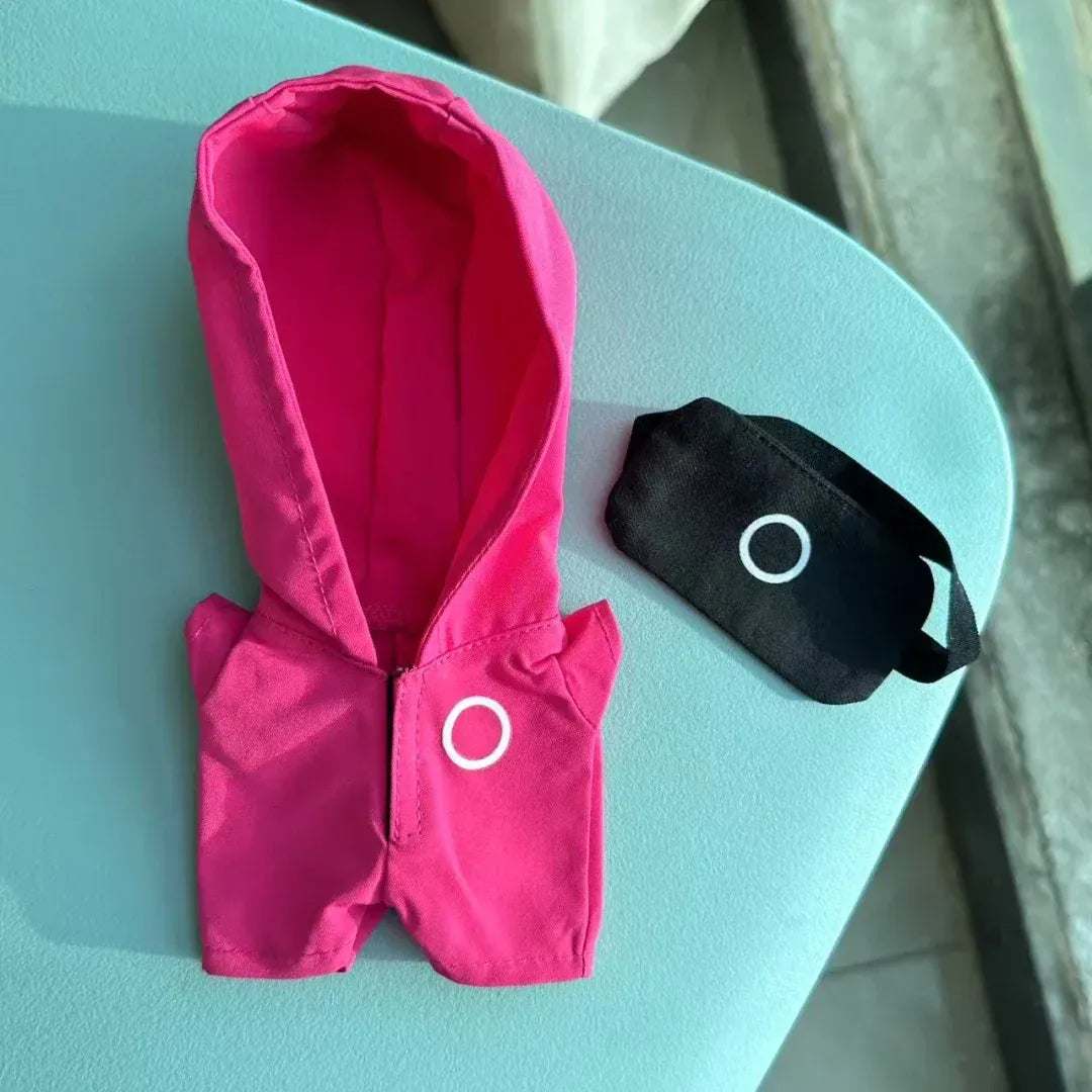 Clothing For Labubu 3.0 Funny Seafood Game Serie Doll Clothes Casual Outfits Accessories Participants Organizer Commando Mp5