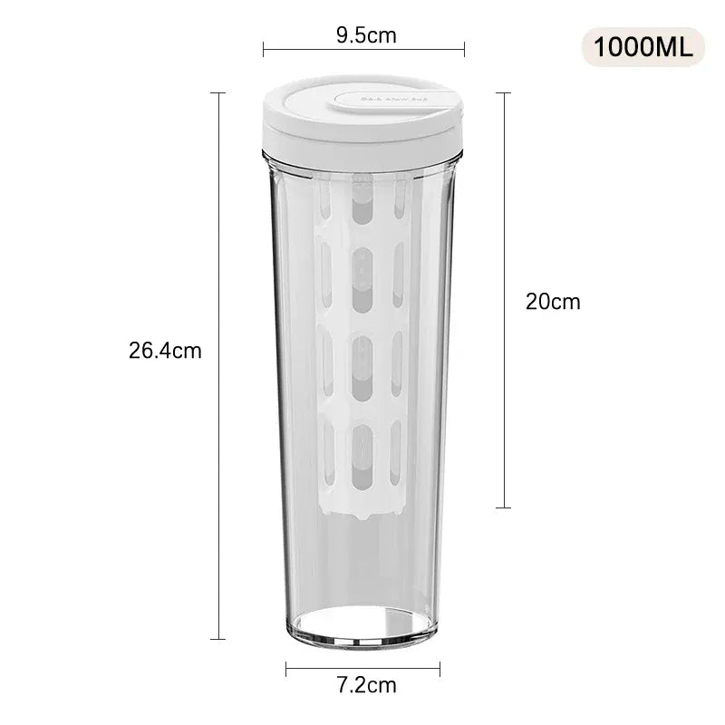 Cold Brew Coffee Pot High-capacity Espresso Filter Bottle Cold Brewing Pot Portable Iced Brew Coffee Maker Juice Coffe Kettle