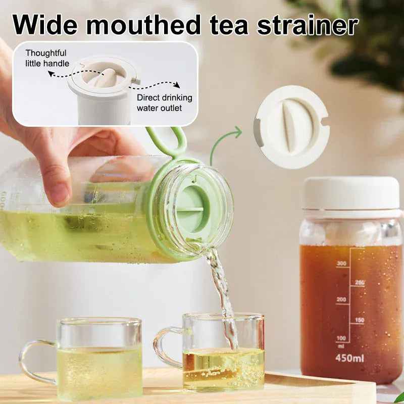 Cold Brew Coffee Pot High-capacity Espresso Filter Bottle Cold Brewing Pot Portable Iced Brew Coffee Maker Juice Coffe Kettle