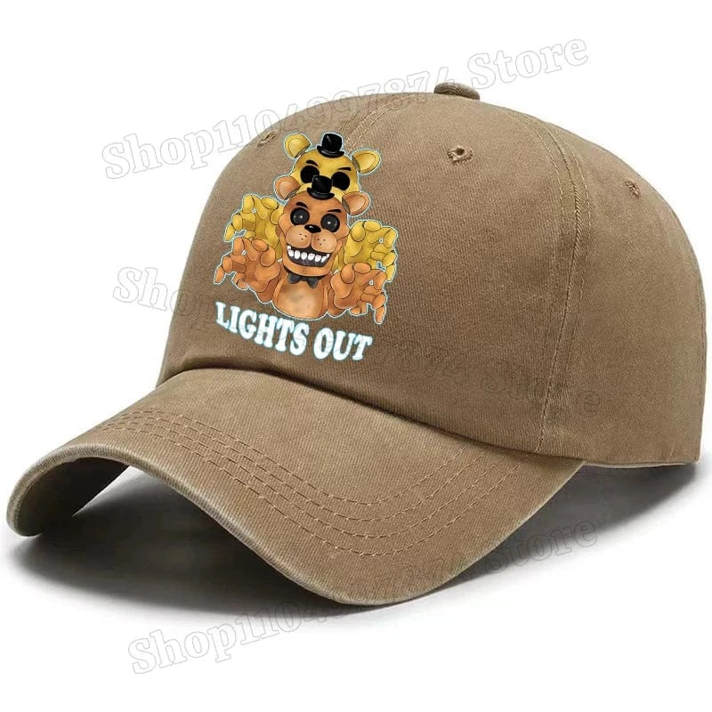 Five Nights At Freddys Baseball Cap Men Fnafs Anime Retro Sun Hat Boy Outdoor Sports Sunbonnet Adult Spring Autumn Headgear Gift