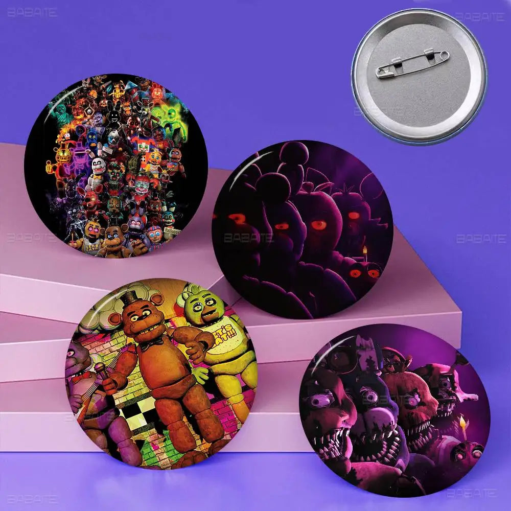 FNAF Game Security Breach Anime Brooches Cute Cartoon Badge Jacket Jeans Lapel Pin Gift Accessorie