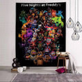 FNAF Game Security Breach Anime Tapestry Hanging Tarot Hippie Wall Rugs Dorm Home Decor