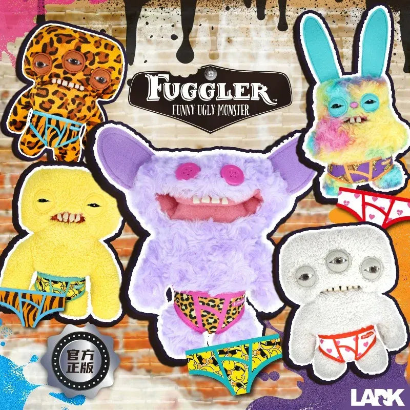Fuggler Funny Ugly Monster Budgie Fuggler Edition Underpants Series Quirky Funny Tooth Monster Count Underoo McGoo Plush Dolls