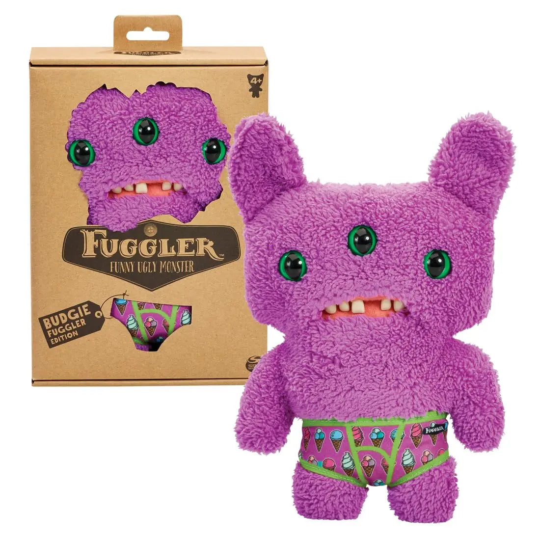 Fuggler Funny Ugly Monster Budgie Fuggler Edition Underpants Series Quirky Funny Tooth Monster Count Underoo McGoo Plush Dolls