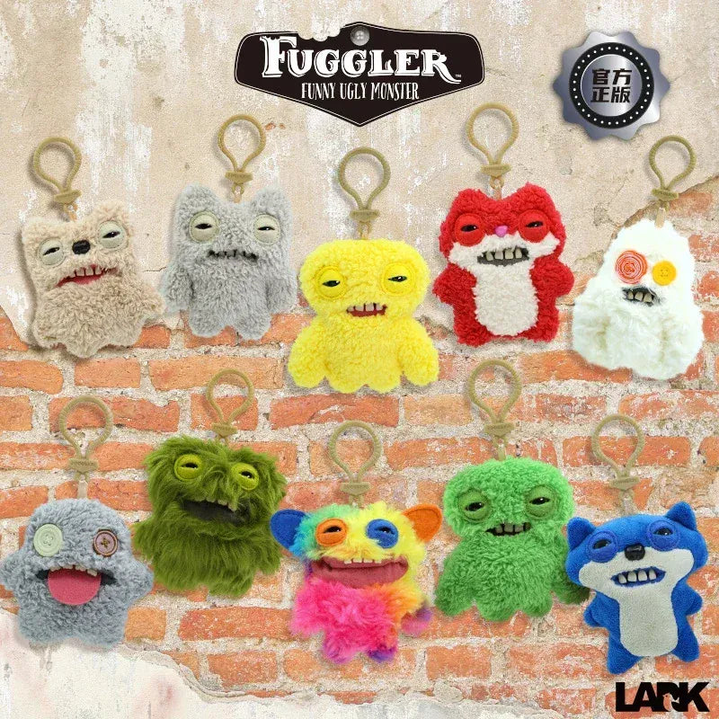 Fuggler Soft Plush Dolls Keychain Ugly Grin Cute Teeth Monster Pendant Fugg Cartoon Funny Backpack Keyring Accessories Gifts11CM