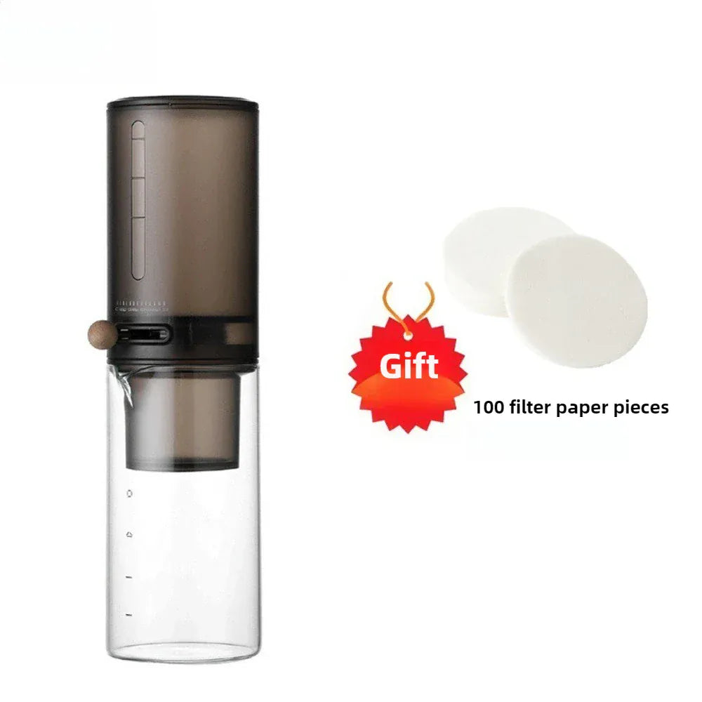 Ice Drip Coffee Pot Cold Brew Artifact Hand Brewed Coffee Set Glass Drip Household Sharing Ice Drip Pot Household Accessories
