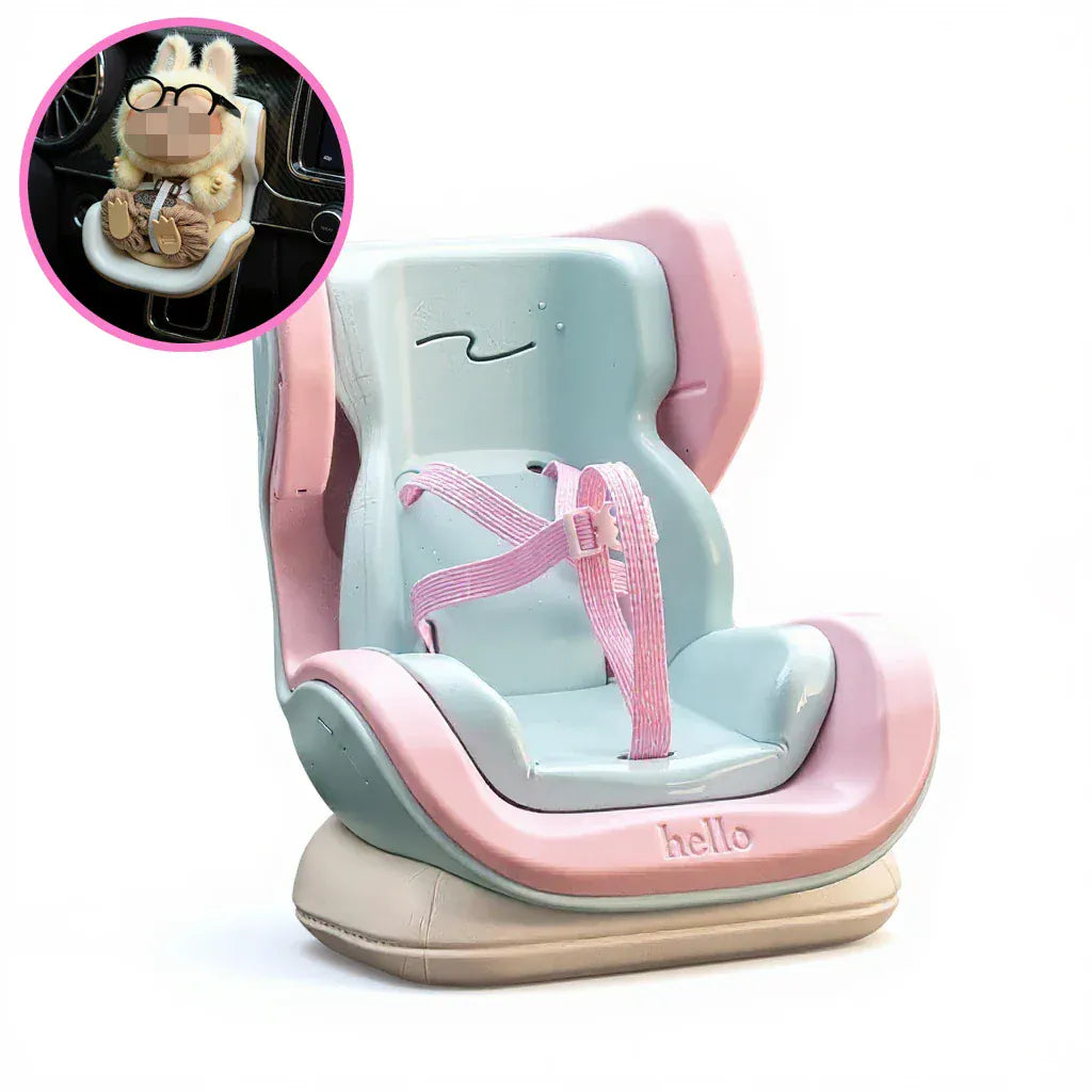 Labubu Car Seat Second Generation Sitting Party Safety Seat Air Outlet Accessories Car dollar storage Gift for Labubu Fan