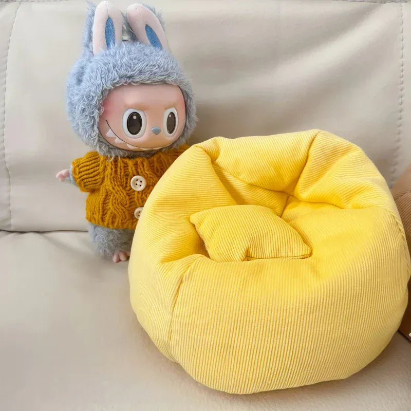 Labubu Doll Sofa for Labubu Mini Lazy Sofa Bed V1 V2 V3