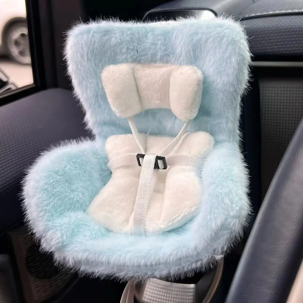 Labubu Plush Car Safety Seat Be Suitable for V1 V2 V3 Labubu Cute Car Air Outlet Decoration Doll Accessories Birthday Gift
