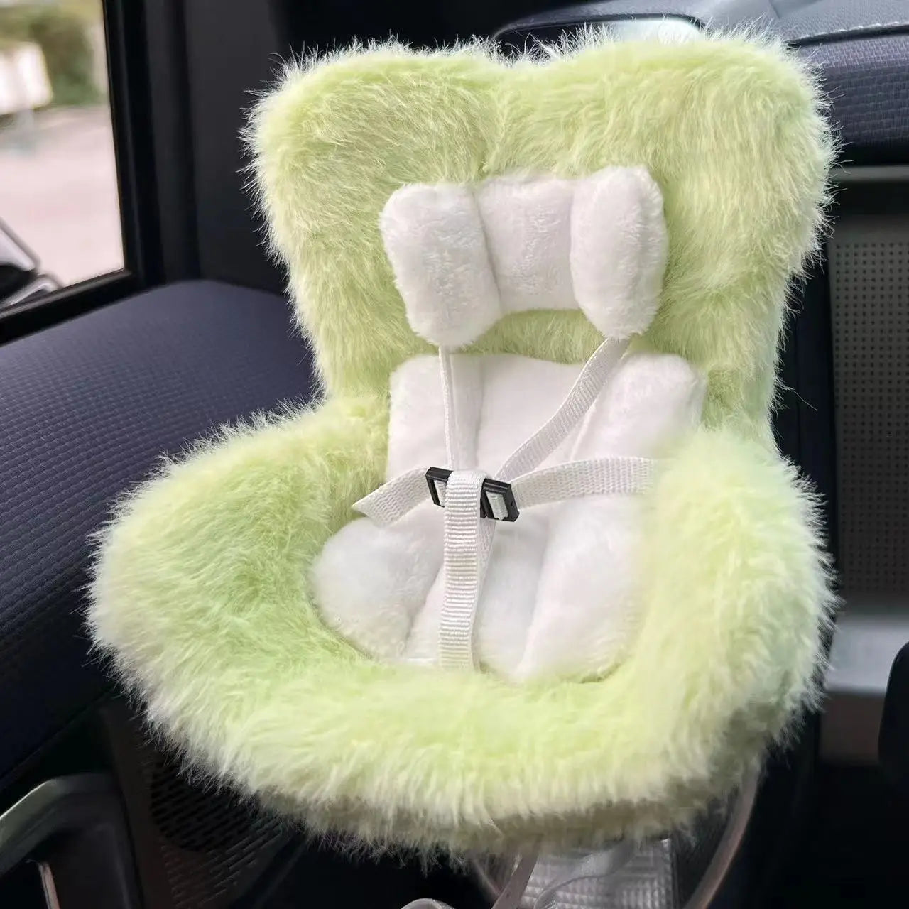 Labubu Plush Car Safety Seat Be Suitable for V1 V2 V3 Labubu Cute Car Air Outlet Decoration Doll Accessories Birthday Gift