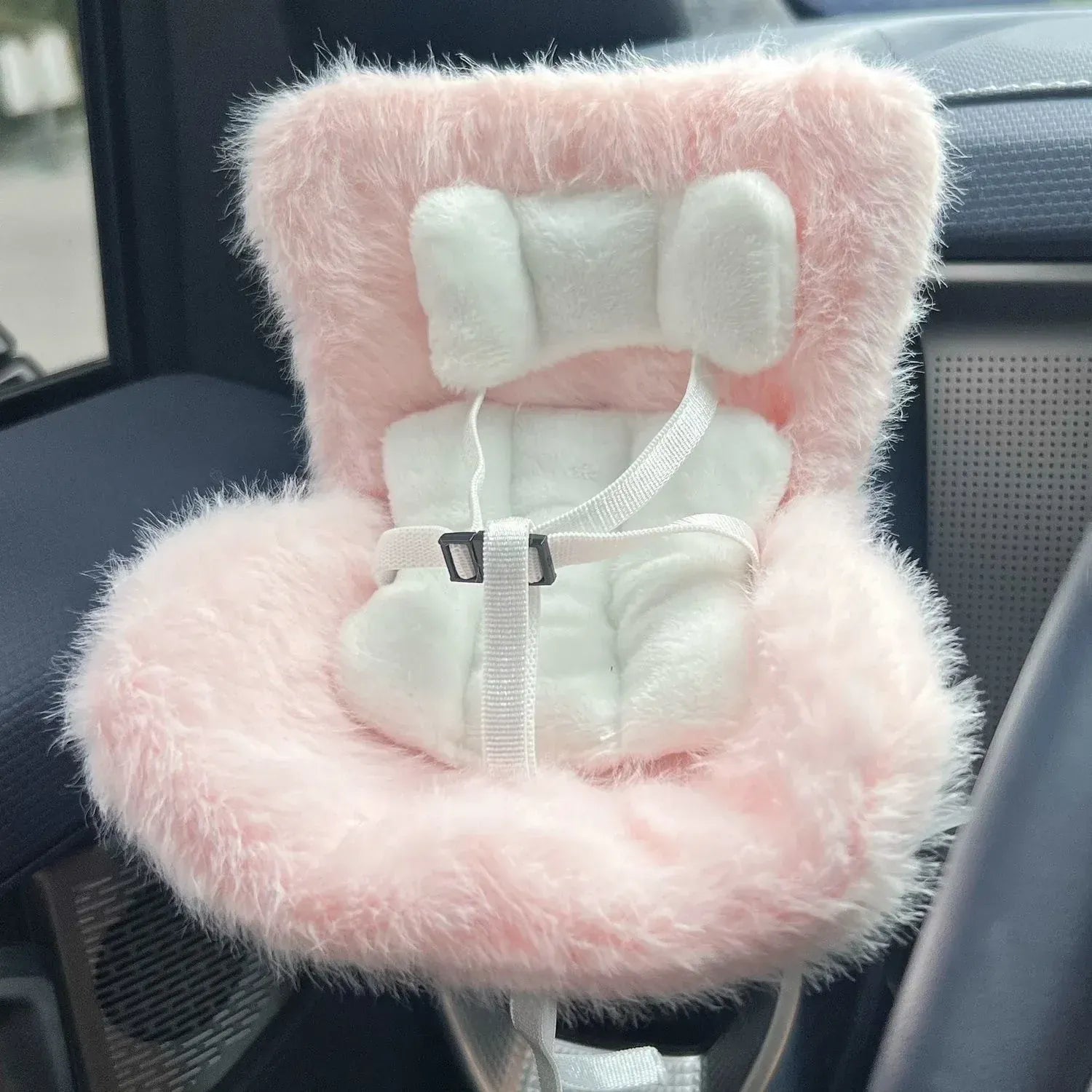 Labubu Plush Car Safety Seat Be Suitable for V1 V2 V3 Labubu Cute Car Air Outlet Decoration Doll Accessories Birthday Gift