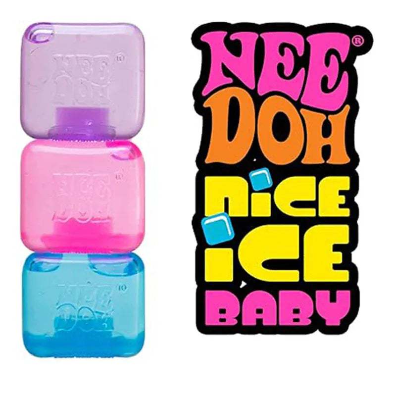 Needoh Nice Cube Sensory Stress Reliever Fidget Tool for Anxiety & Focus Desk Sensory Cube for Adults & Kids