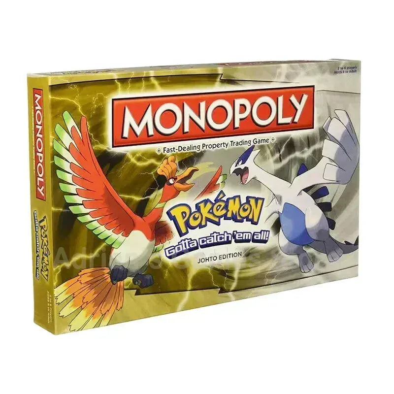 Pokémon Pikachu Monopoly - English Board Game for 2-6 Players