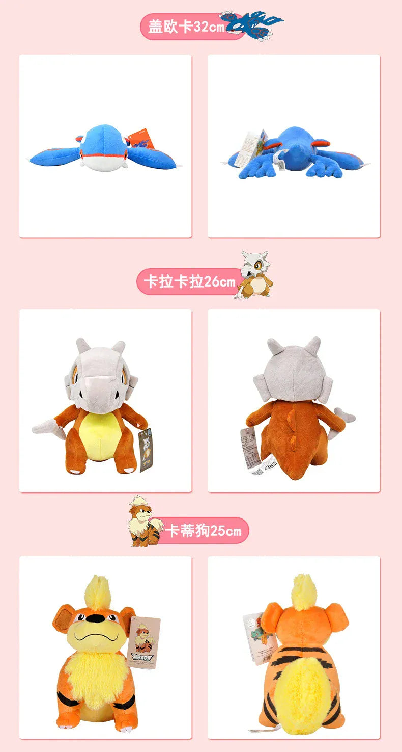 POKEMON Original Plush Toy Gengar Pikachu Charizard Genuine Plush Doll Soft Kawaii Cute Cartoon Piplup Toys for Kids Gift