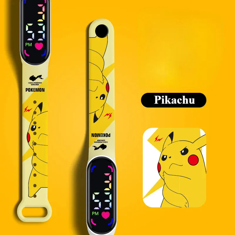 Pokémon LED Digital Watch - Pikachu & Gengar Kids Wristwatch
