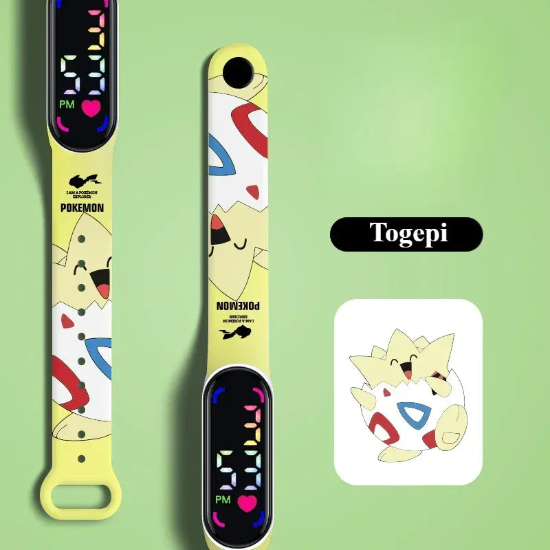 Pokémon LED Digital Watch - Pikachu & Gengar Kids Wristwatch