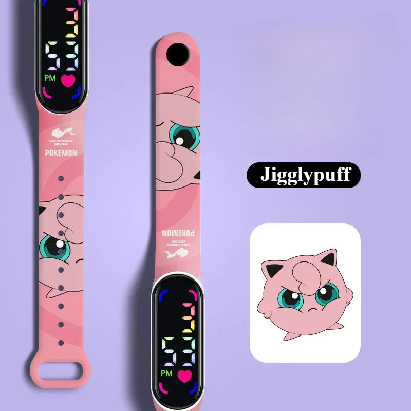 Pokémon LED Digital Watch - Pikachu & Gengar Kids Wristwatch