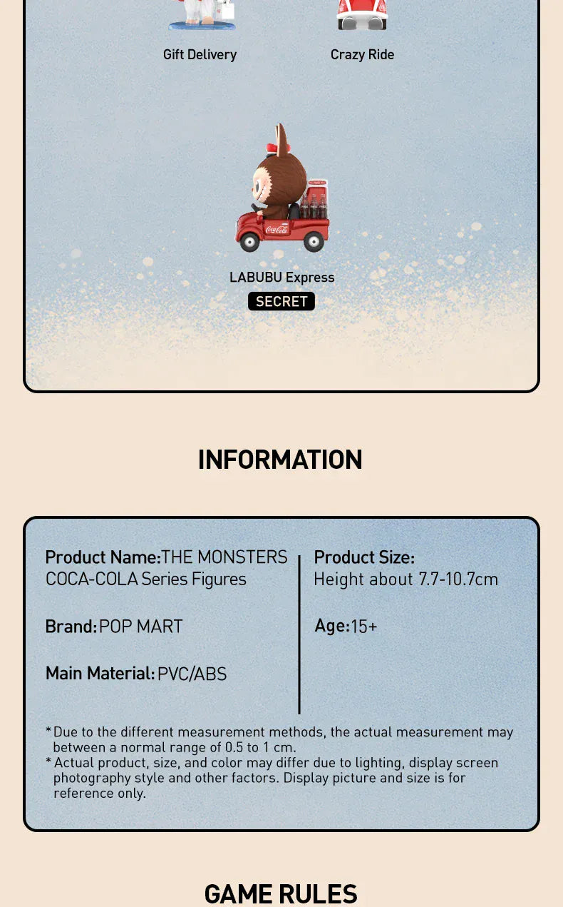POP MART LABUBU THE MONSTERS Coca-Cola Series