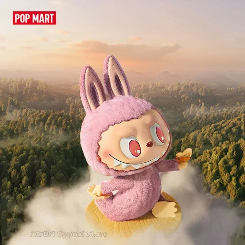 POP MART LABUBU THE MONSTERS Lazy Yoga Series Blind Box Guess Bag Desktop Decoration Cute Model Gift Girl Blind Bag Toys