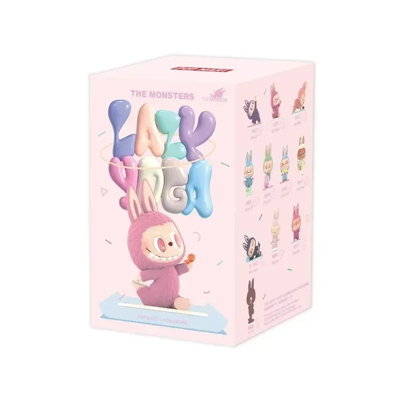 POP MART LABUBU THE MONSTERS Lazy Yoga Series Mystery Box Genuine Blind Box Guess Toys Bag Ornament Figurines Home Decor Desktop