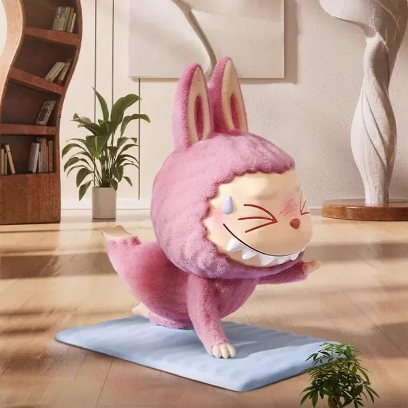 POP MART LABUBU THE MONSTERS Lazy Yoga Series Mystery Box Genuine Blind Box Guess Toys Bag Ornament Figurines Home Decor Desktop