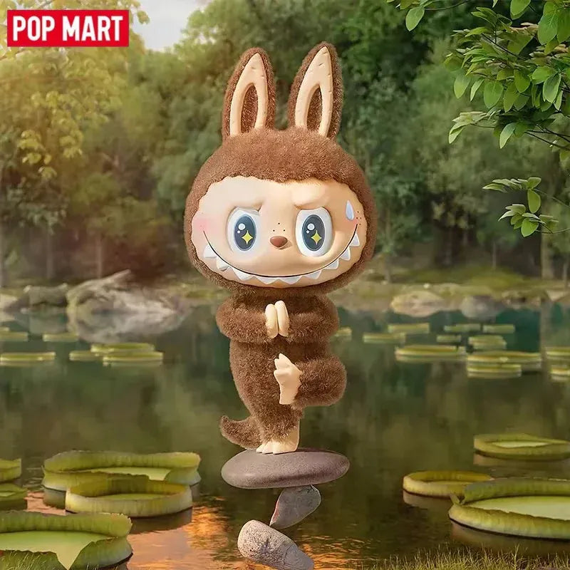 POP MART THE MONSTERS Lazy Yoga Series Genuine Blind Box Mystery Box Ornament Figurines Cute Guess Bag Toys Desktop Decoration