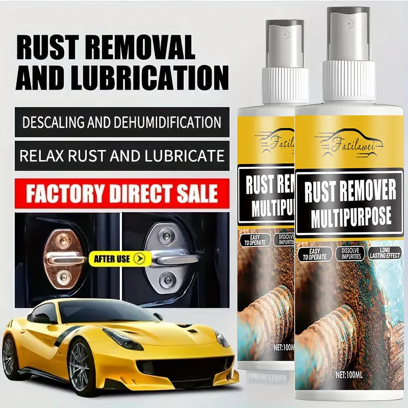 Rust Remover Spray - Effective Metal Surface Protector for Cars, Bicycles & Home Decor - No Electricity Needed, Easy to Use, Dur