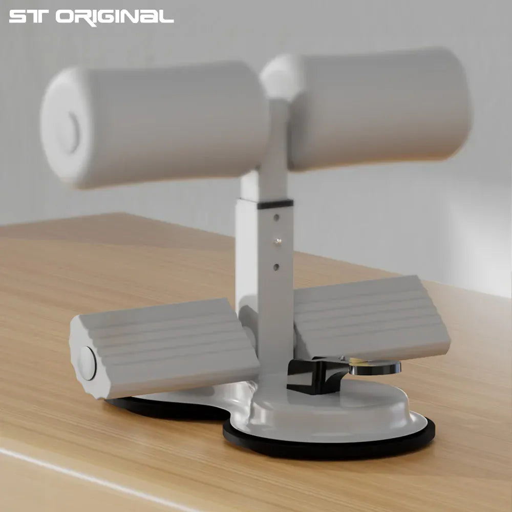 Sit-Up Assistant with Suction Cups - Adjustable Ankle Support Bar